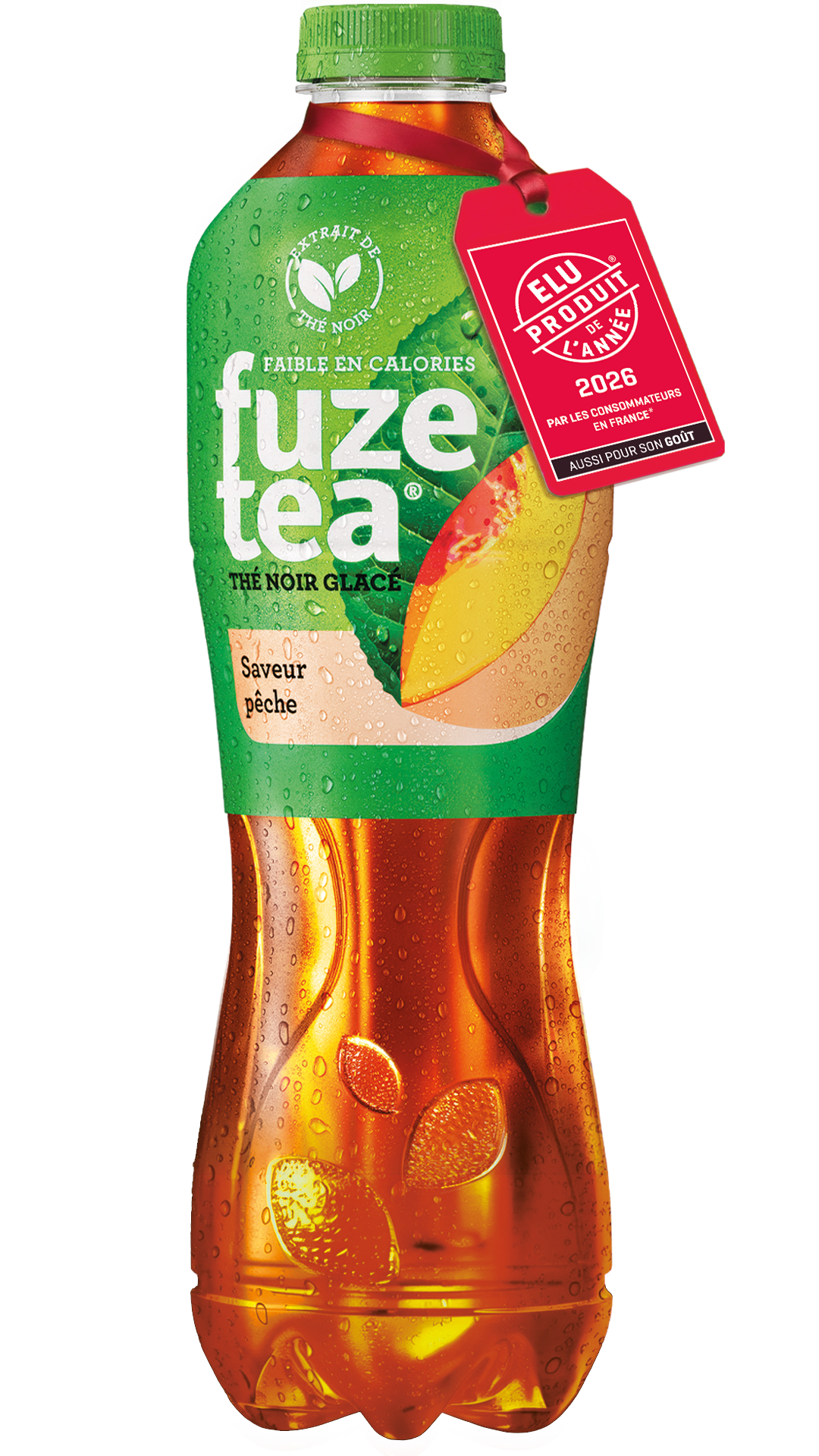 Bouteille de Fuze Tea Saveur Pêche 