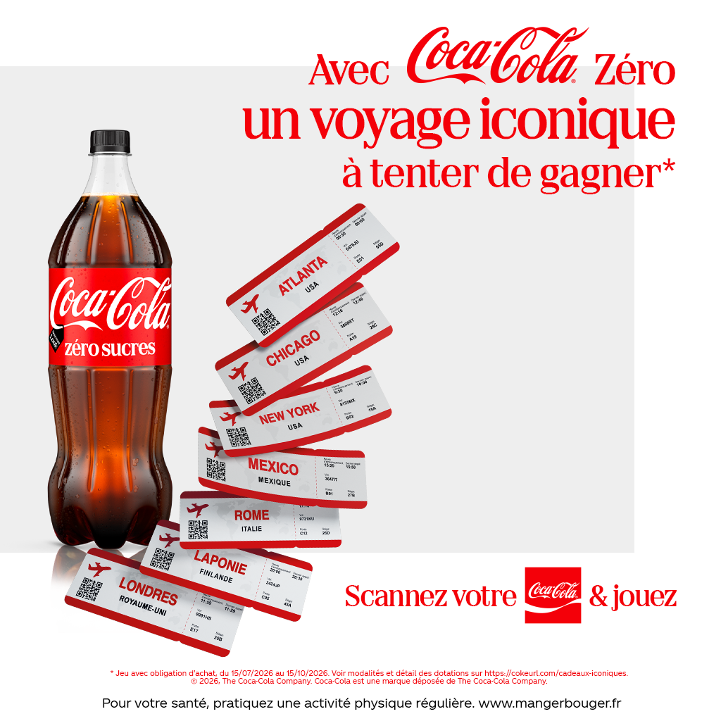 Avec Coca-Cola Zéro un voyage iconique à tenter de gagner