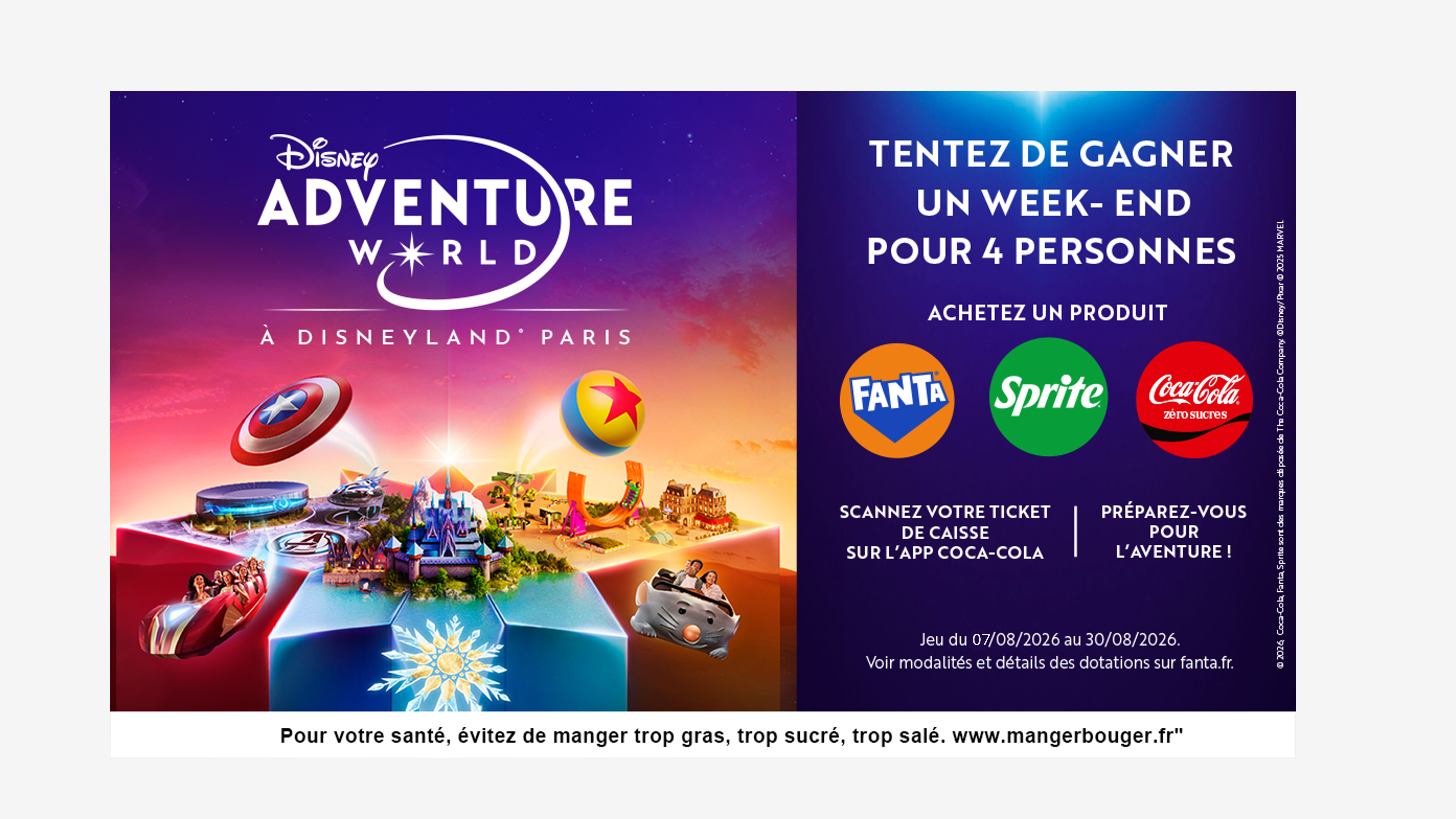 Tente de gagner un séjour plein d’aventures à Disneyland® Paris