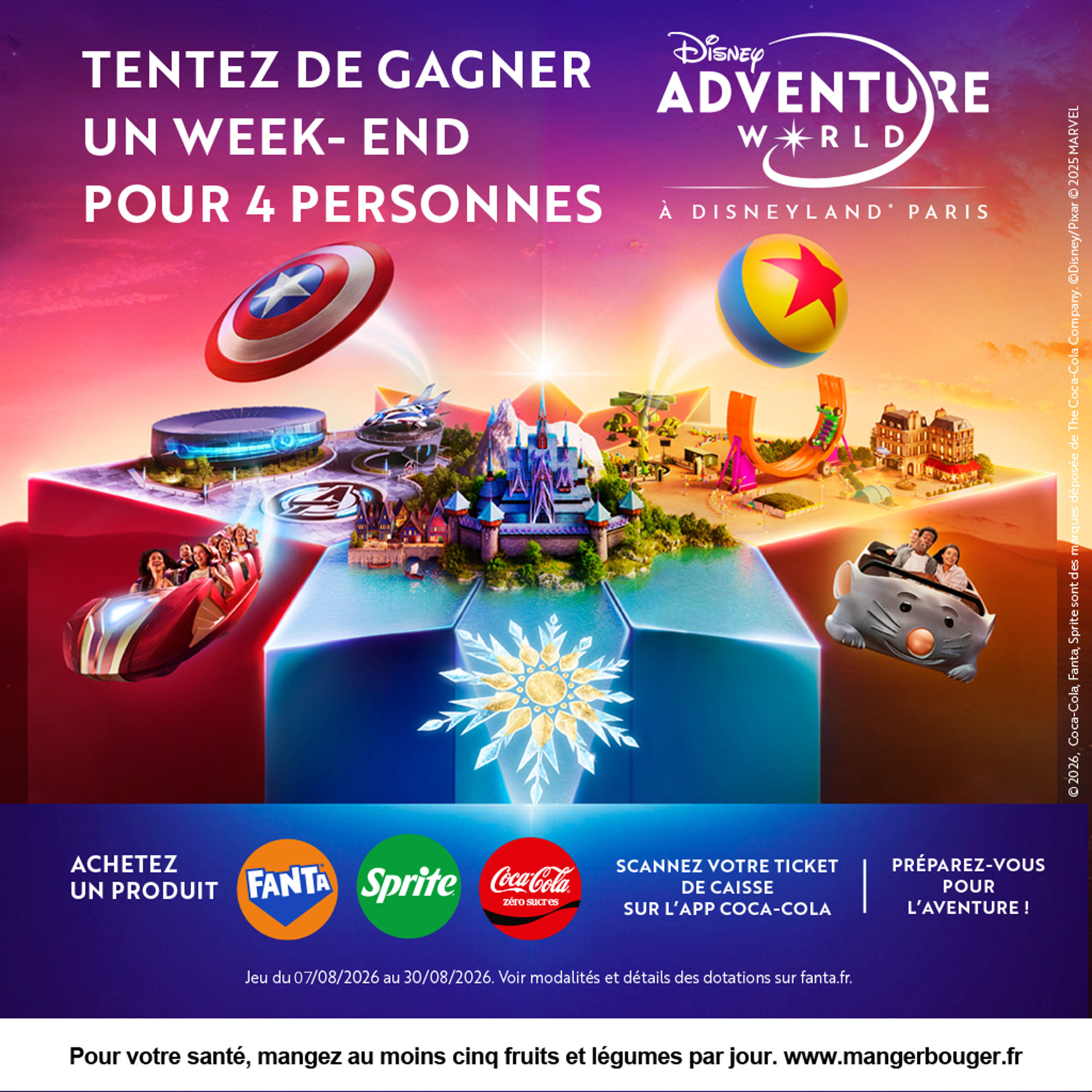 Tente de gagner un séjour plein d’aventures à Disneyland® Paris