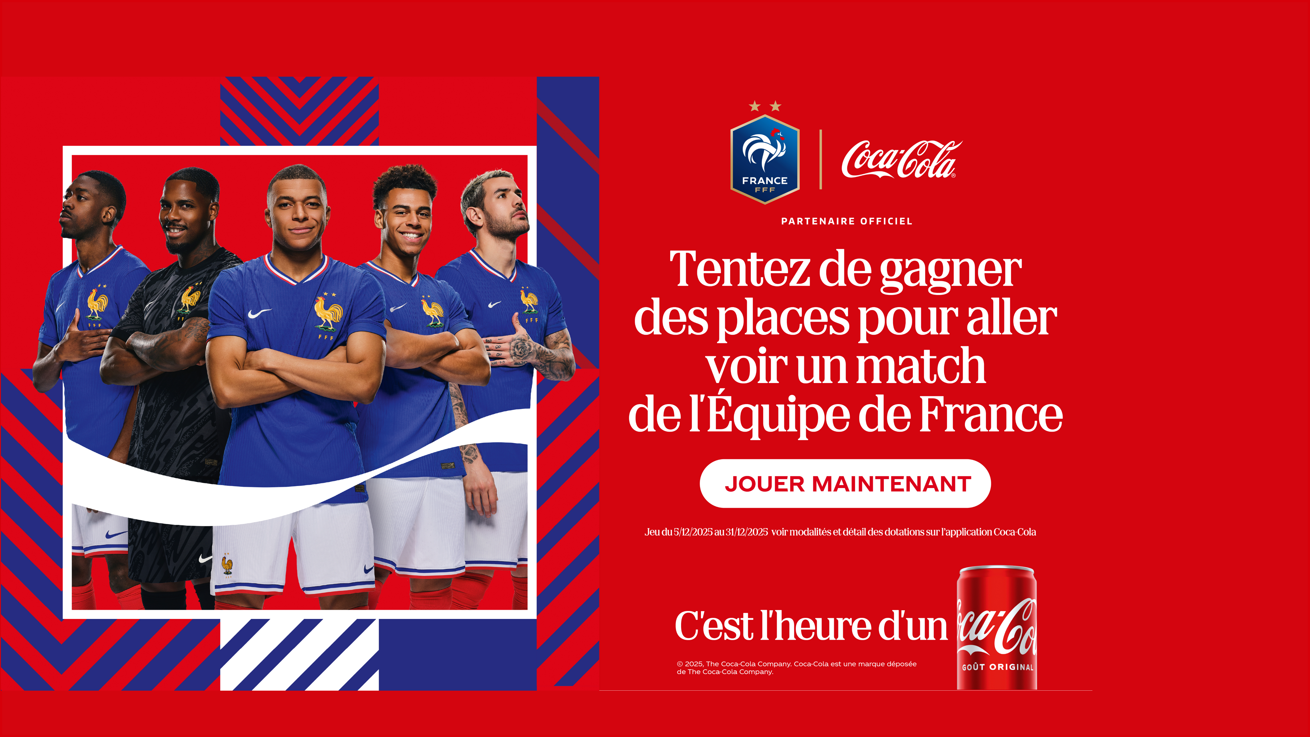 Tente de gagner tes places pour un match des Bleus !  Jouer Maintenant