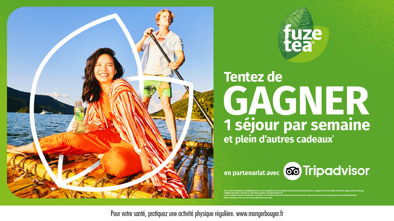 Tentez de gagner 1 séjour par semaine avec Fuze Tea