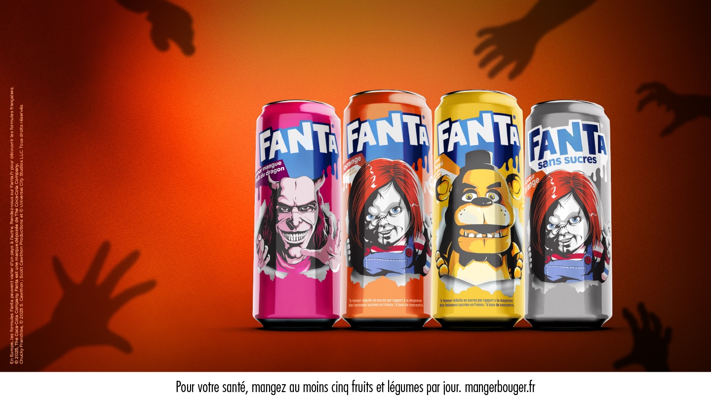 Ils sont de retour et ils veulent ton Fanta. Les nouvelles canettes Fanta Halloween aux saveurs orange, citron et fruit du dragon