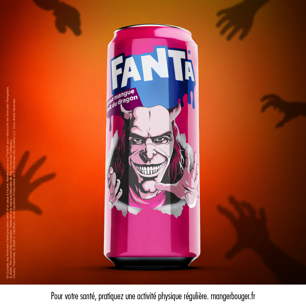 Une canette de Fanta saveur Mangue Fruit du Dragon x The Grabber