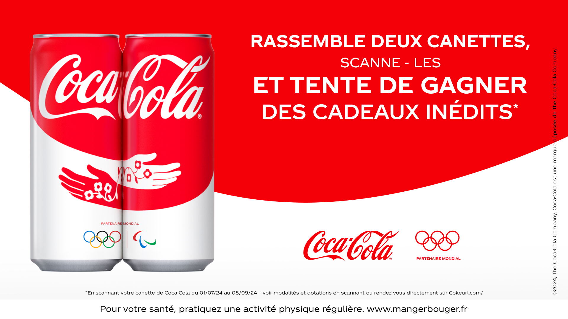 Rassemblez deux canettes, scannez-les et tentez de gagner des cadeaux inédits.