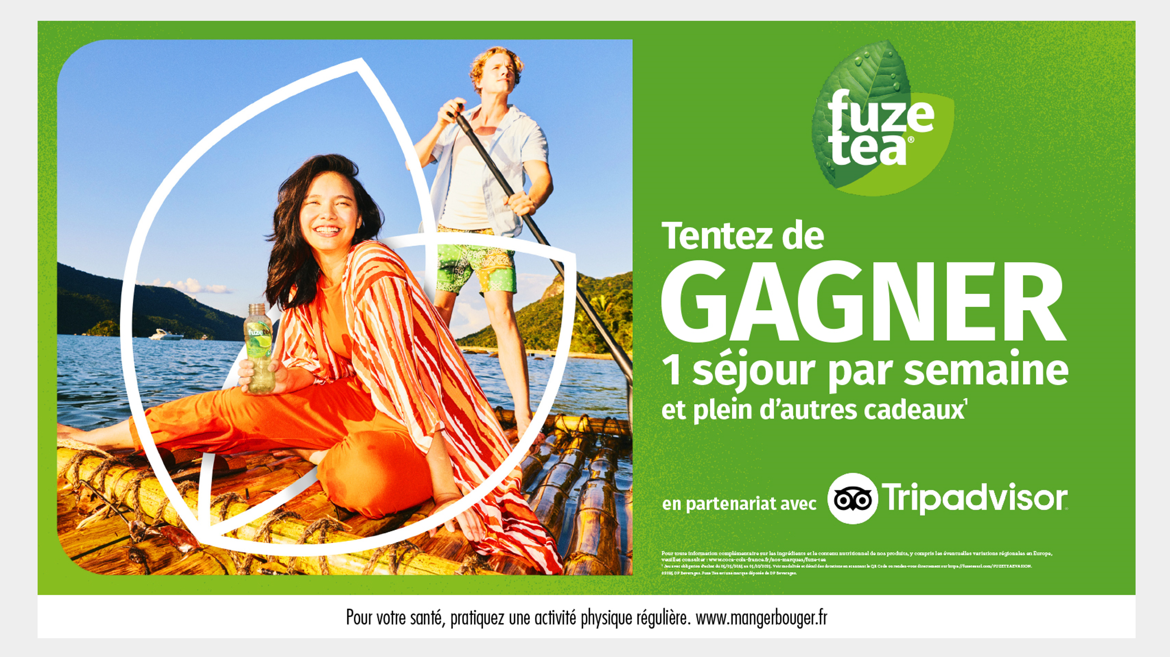 Tentez de gagner 1 séjour par semaine avec Fuze Tea
