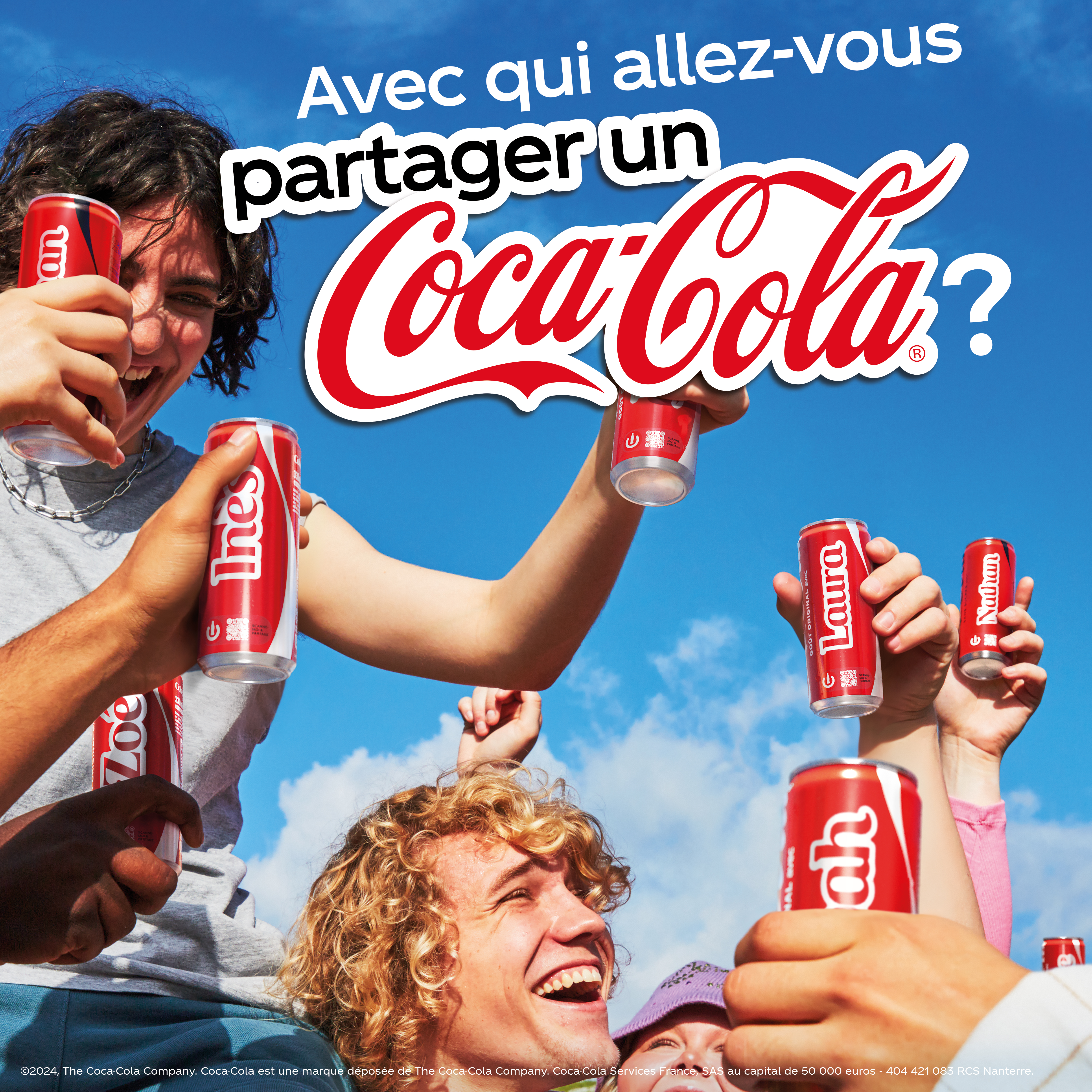 Avec qui allez-vous partager un Coca-Cola?