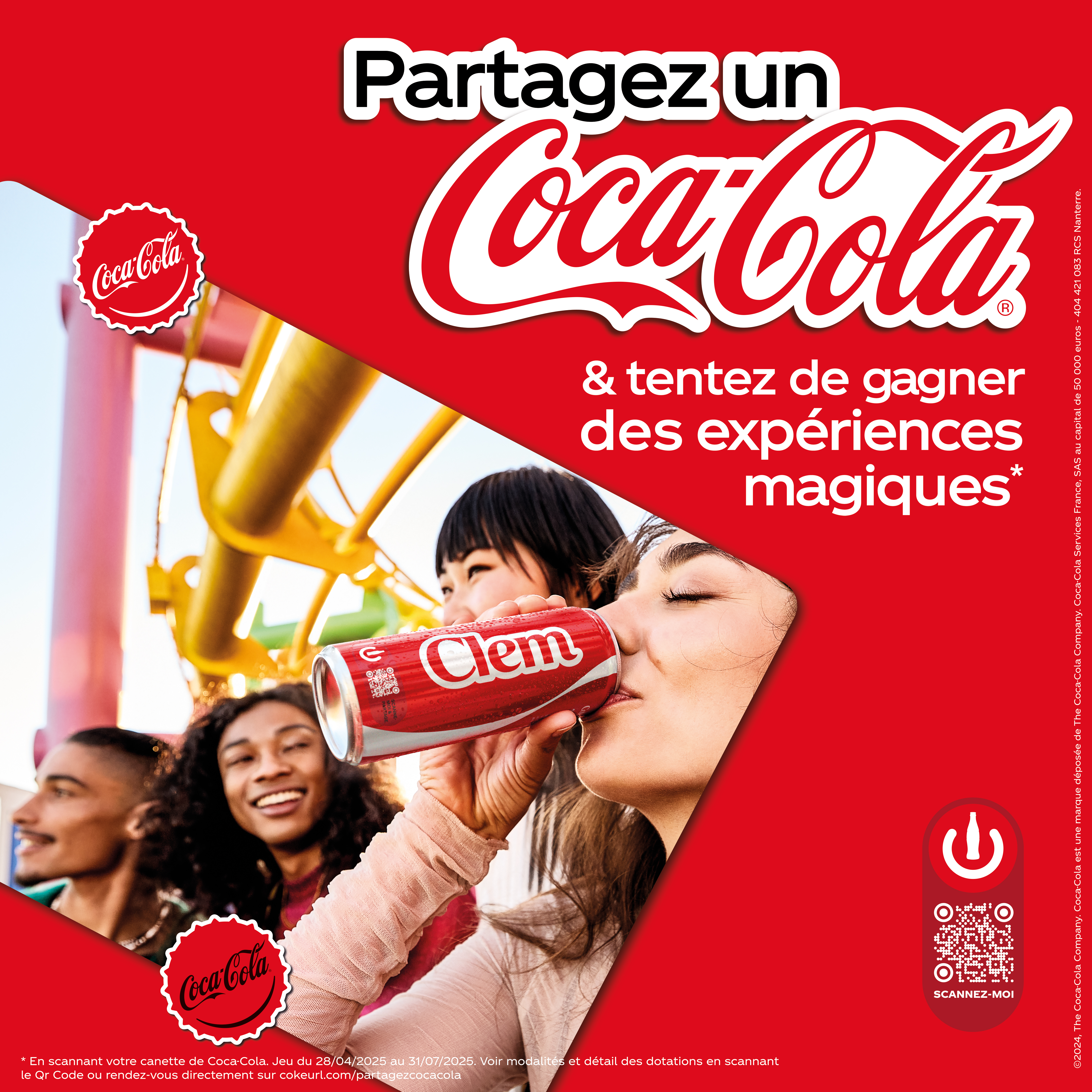 Partagez un Coca-Cola et tentez de gagner des expériences magiques