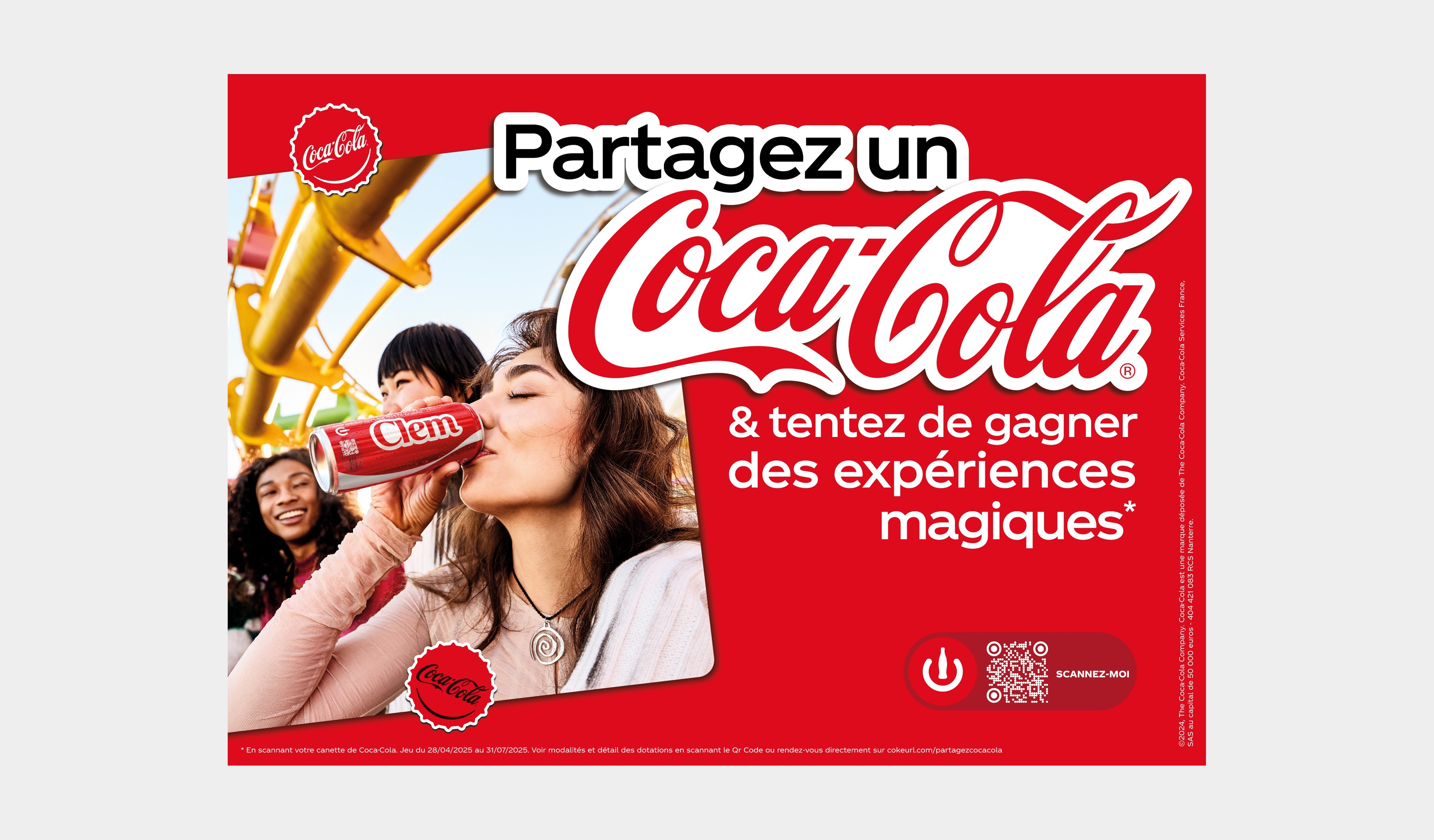 Partagez un Coca-Cola et tentez de gagner des expériences magiques