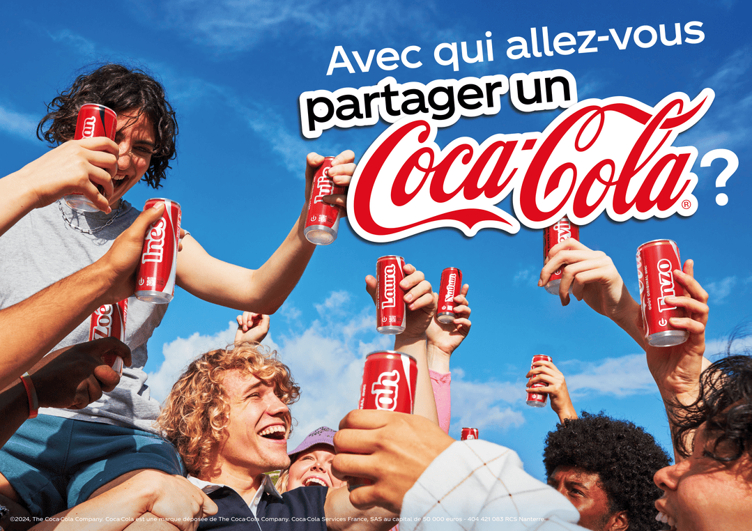 Avec qui allez-vous partager un Coca-Cola?