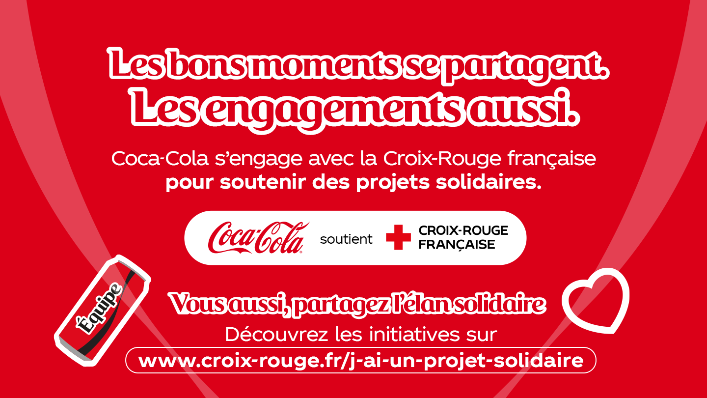 Partagez un Coca-Cola avec la Croix Rouge