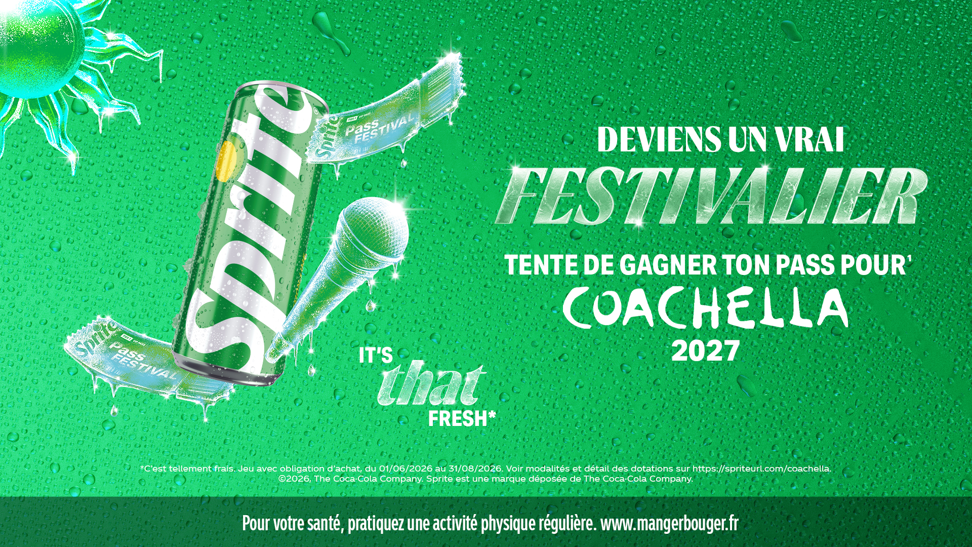 Deviens un vrai festivalier avec Sprite