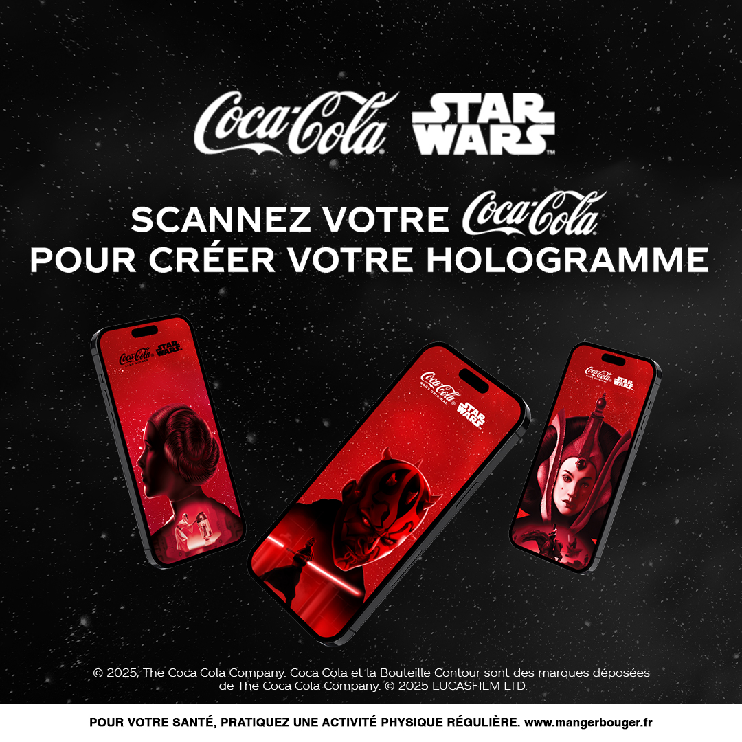Scannez votre Coca-Cola pour creer votre hologramme