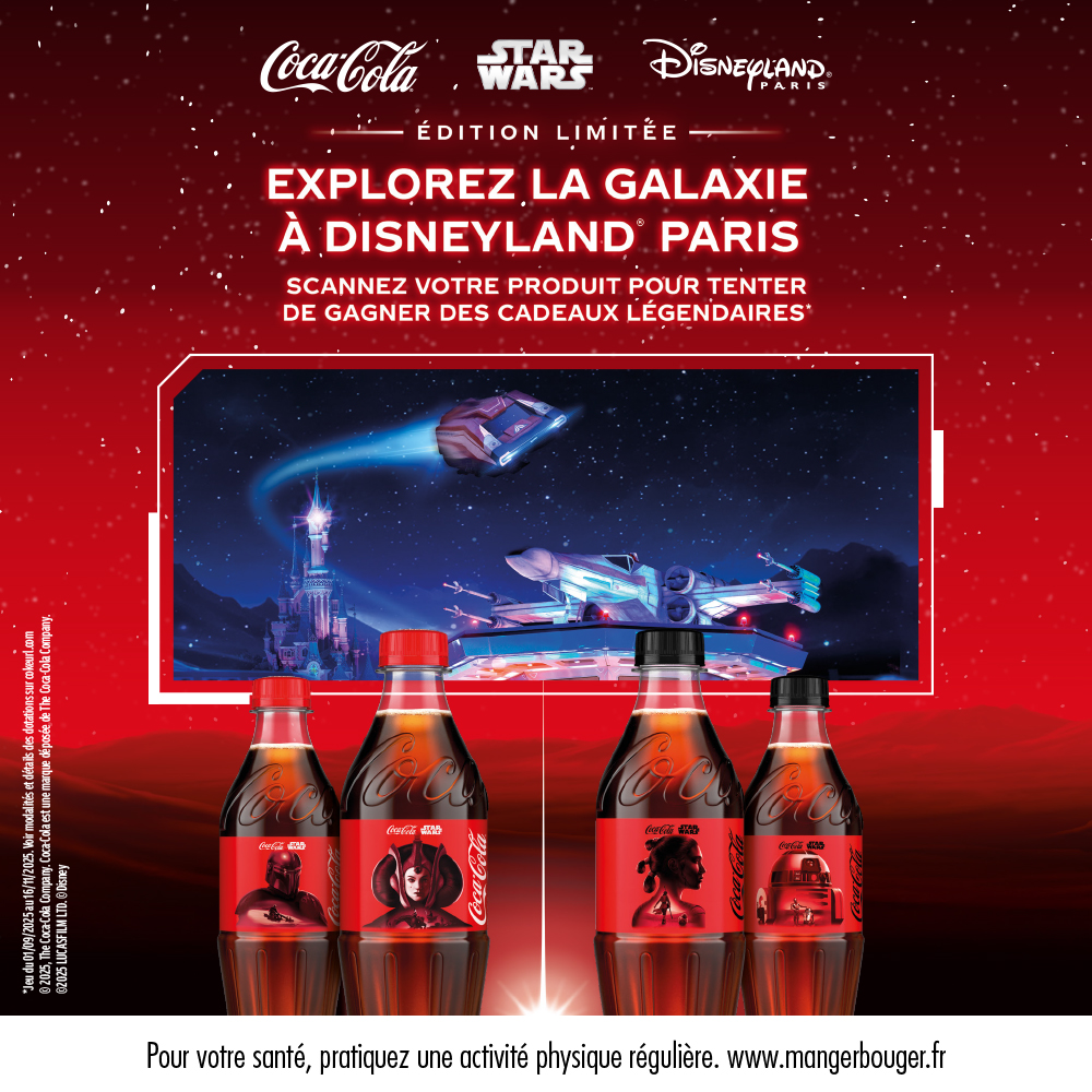Explorez la galaxie à Disneyland Paris. Scannez votre produit pour tenter de gagner des cadeaux légendaires.