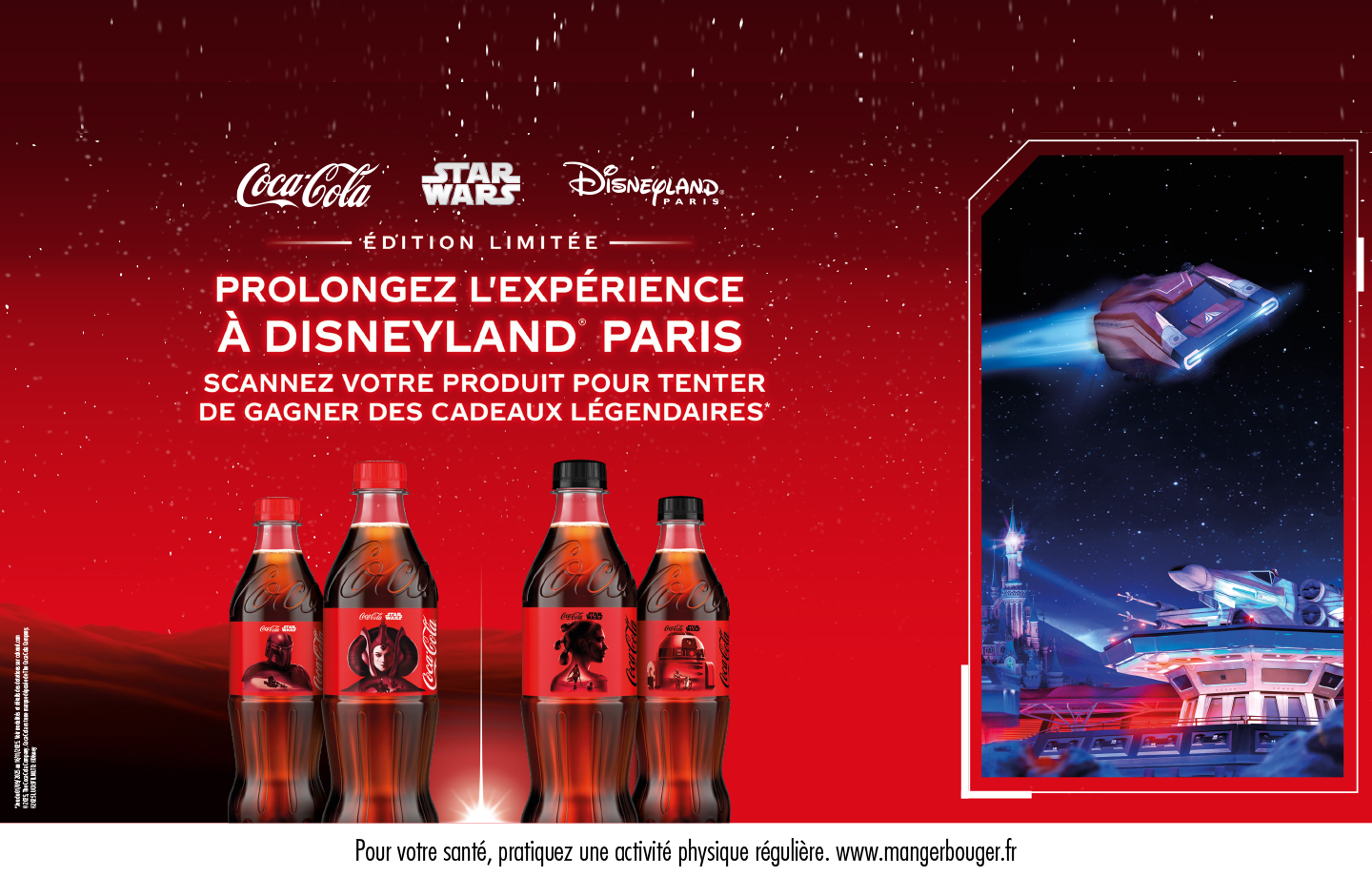 Prolongez l'experience a Disneyland Paris. Scannez votre produit pour tenter de gagner des cadeaux legendaires