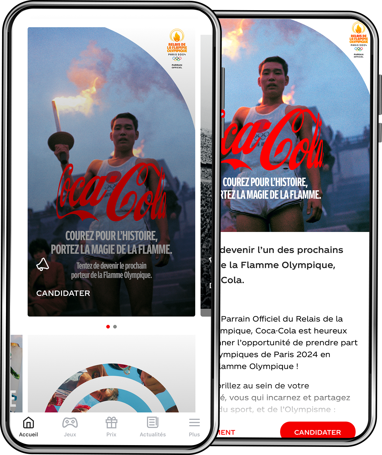 Coca-Cola Application - Tentez de devenir porteur de la Flamme Olympique