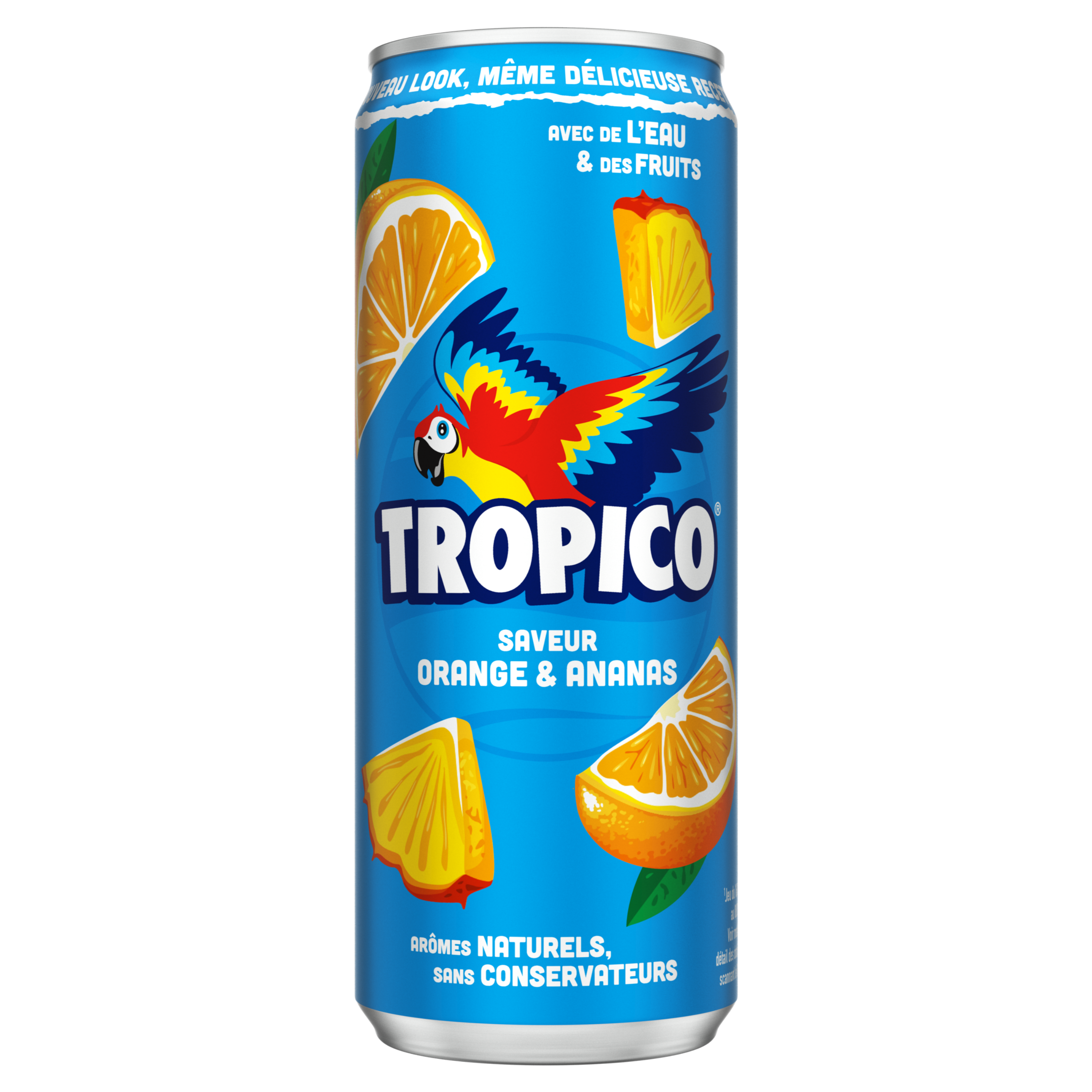 Canette de Tropico Original saveur orange ananas
