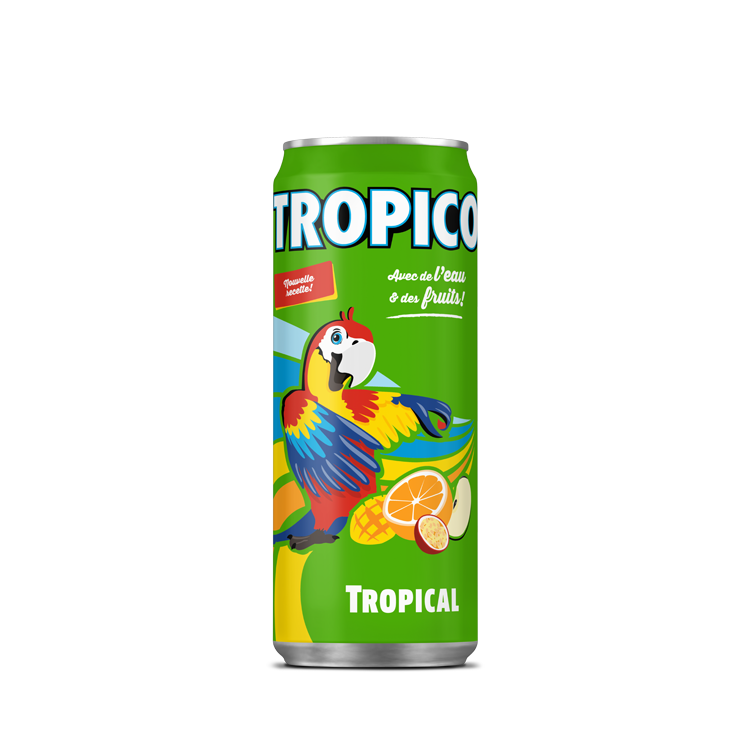 Canette de Tropico Tropical saveur Tropical