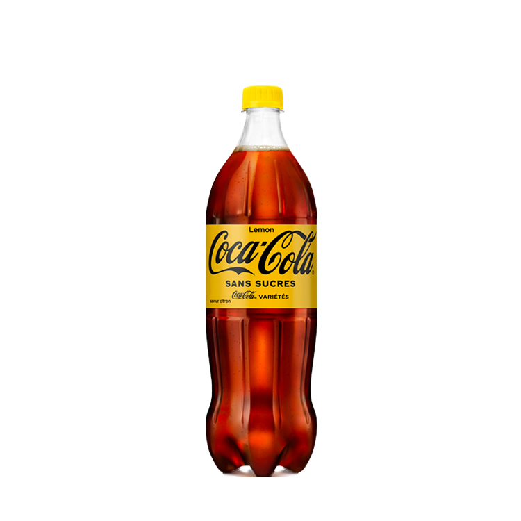 Bouteille de Coca-Cola sans sucres lemon