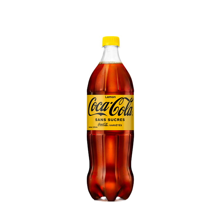 Bouteille de Coca-Cola sans sucres lemon