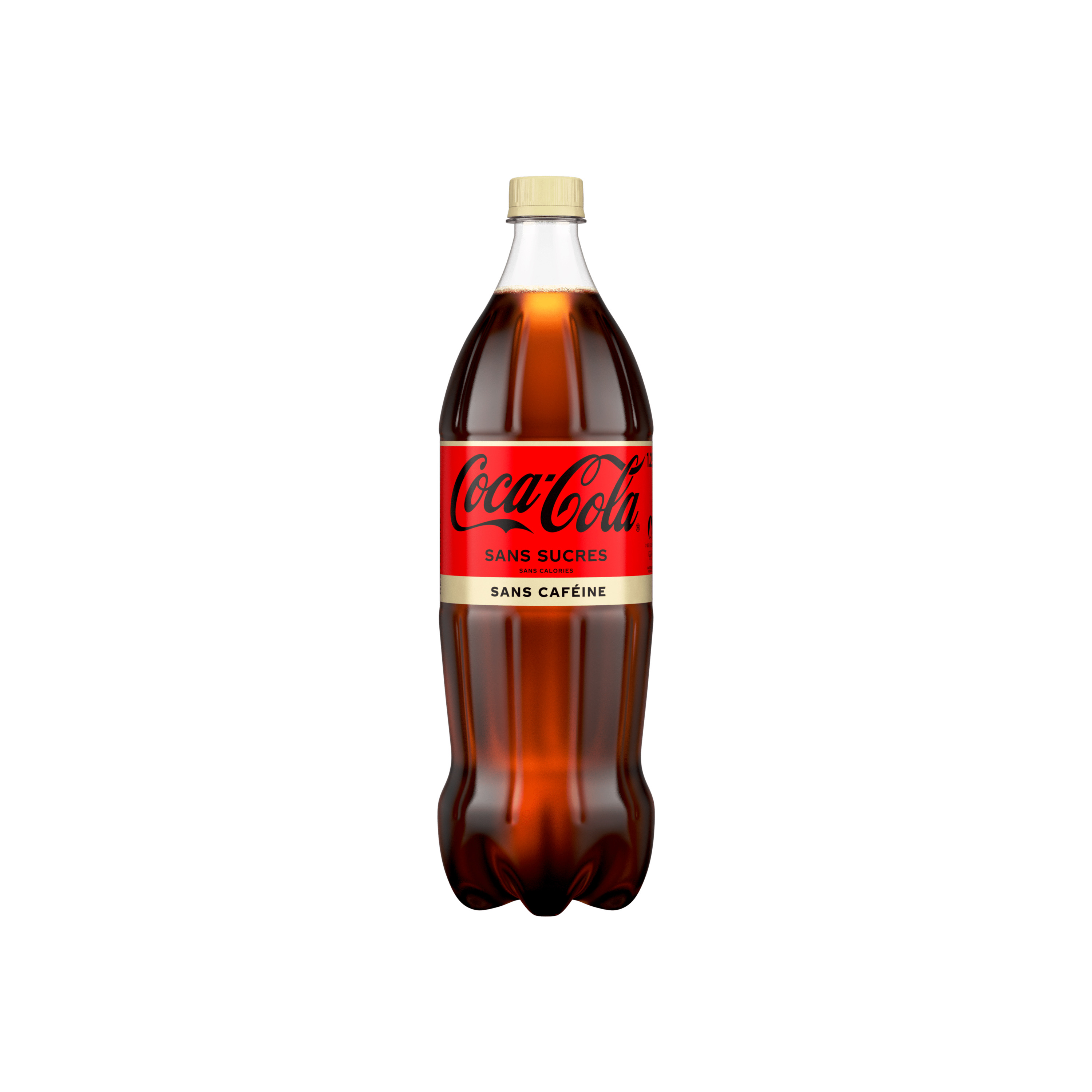 Bouteille de Coca-Cola sans sucres sans caféine
