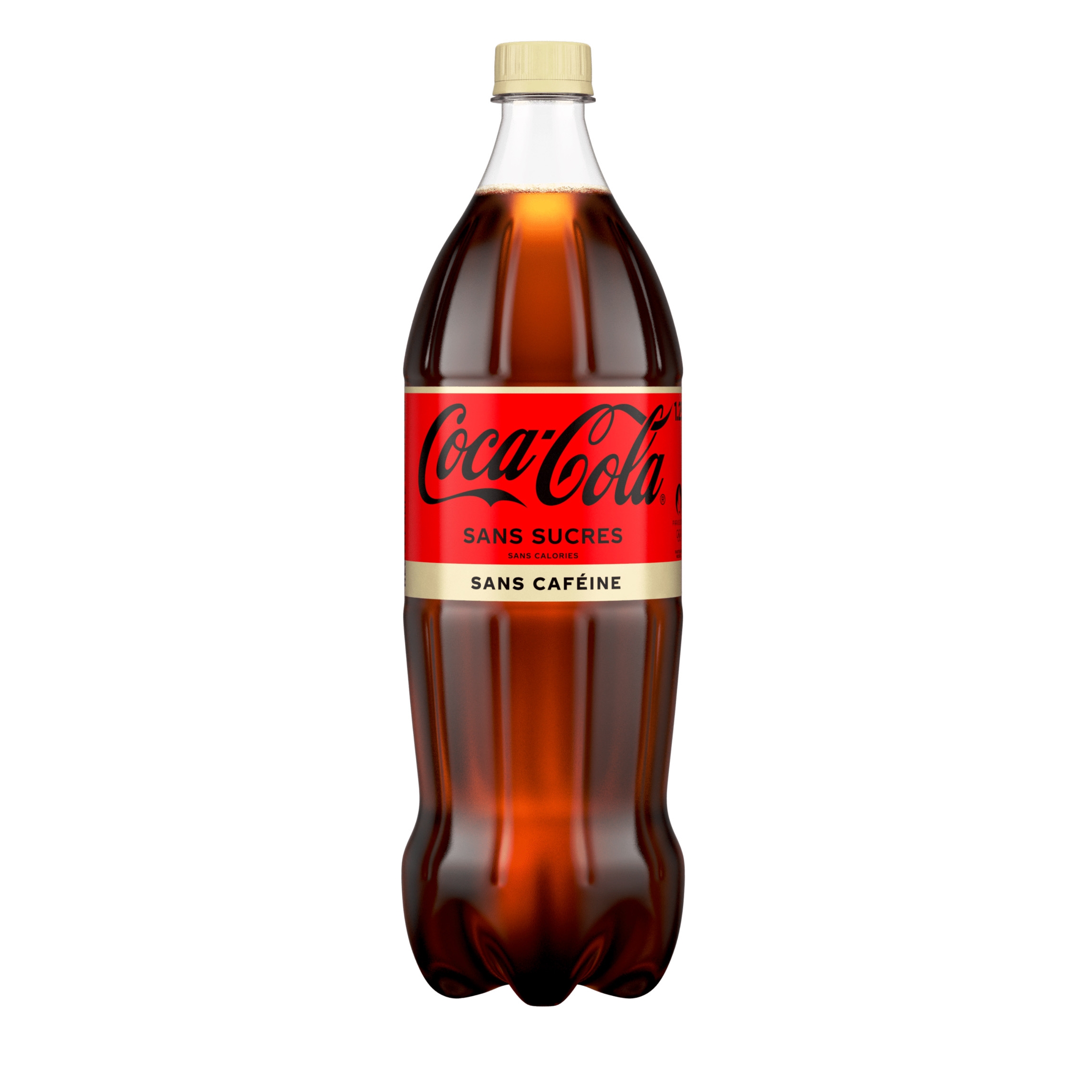 Bouteille de Coca-Cola sans sucres sans caféine