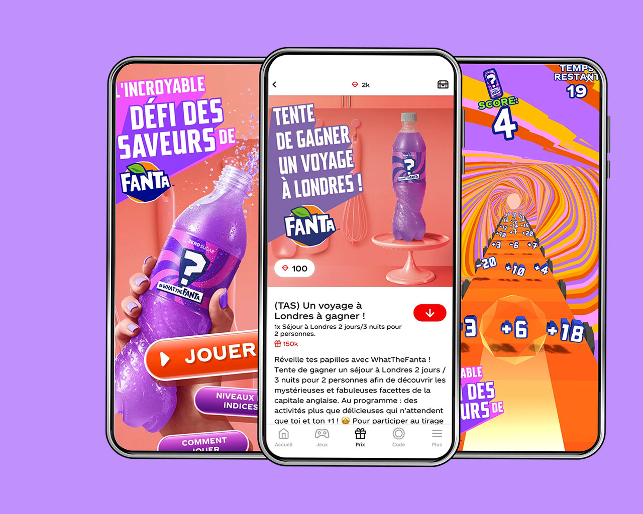 Application mobile Coca-Cola What The Fanta