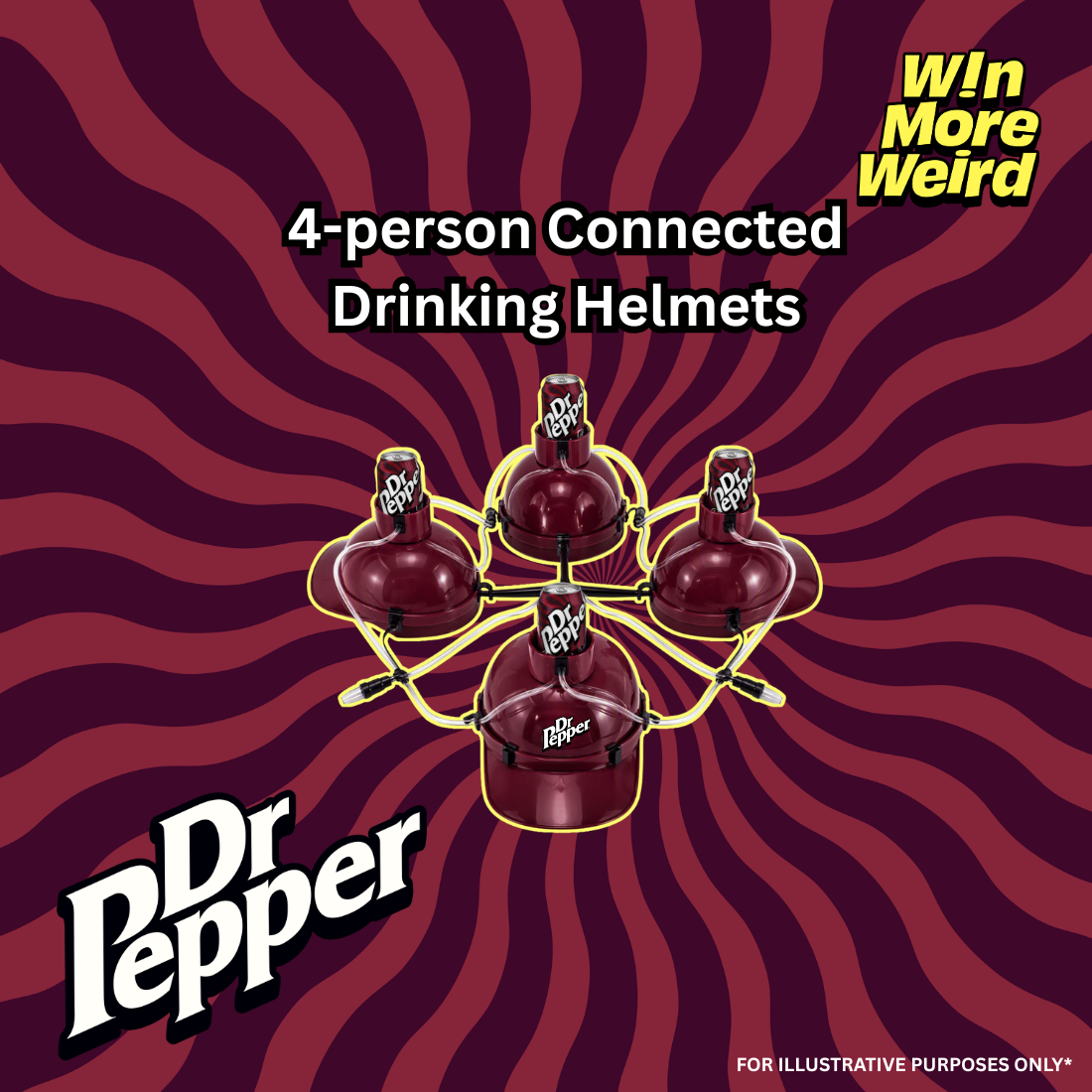  Dr Pepper 4-Person Drinks Helmet (x15)