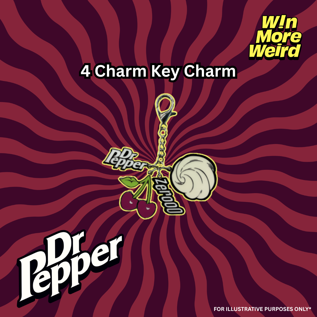 Dr Pepper Want More Weird Keycharms (x1000)