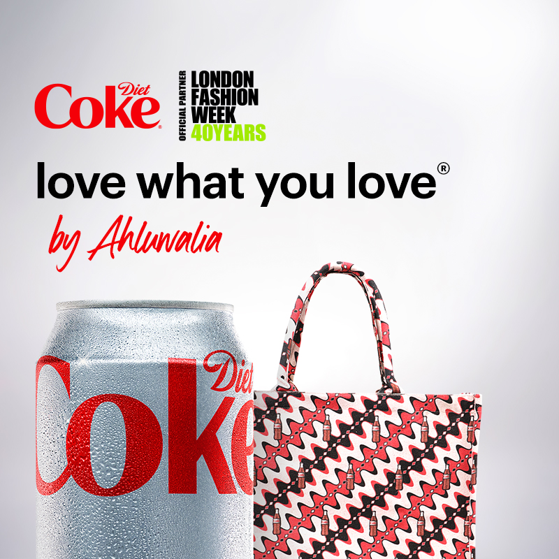 diet coke and london fashon week tote bags promotion