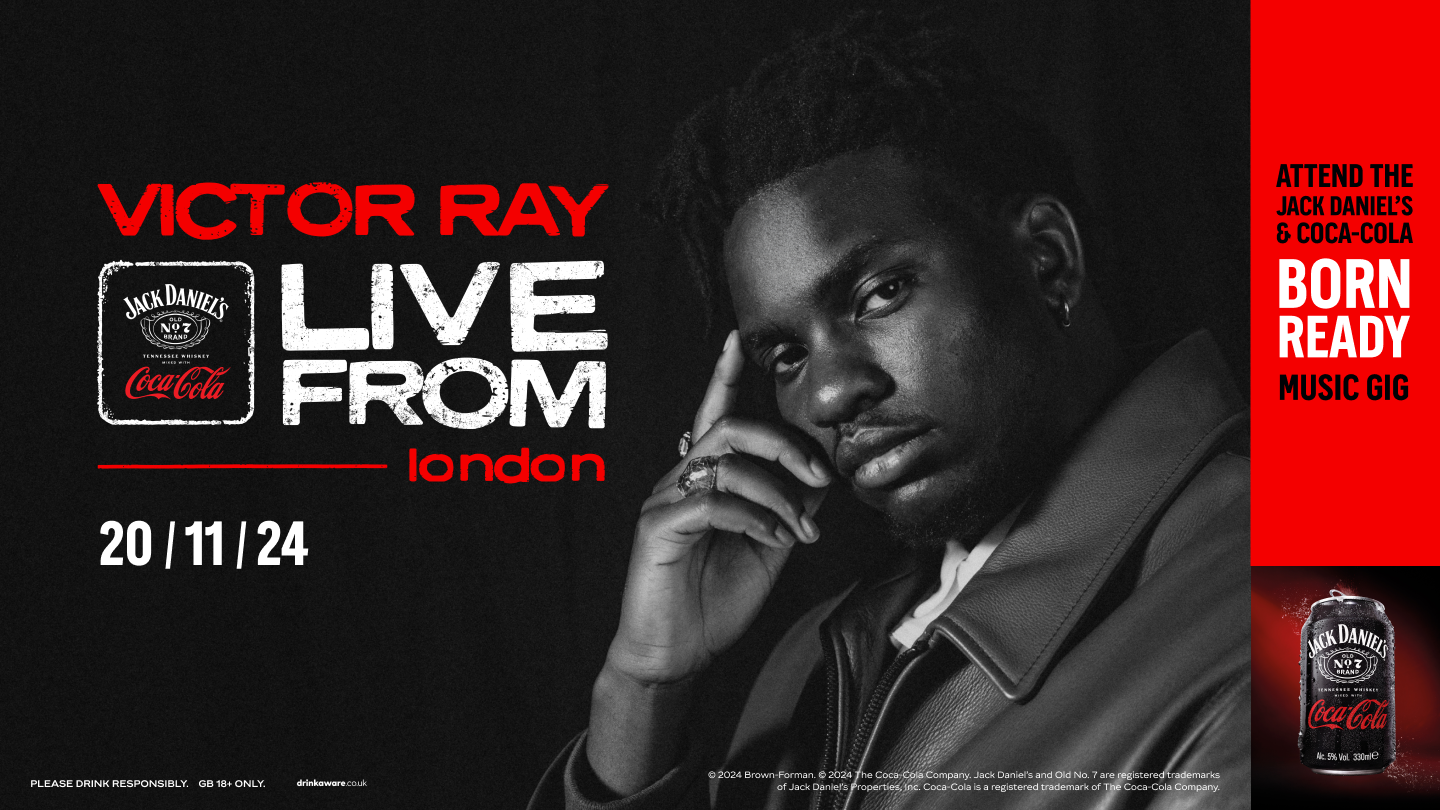 Victor Ray music artist promoting Jack and Coke