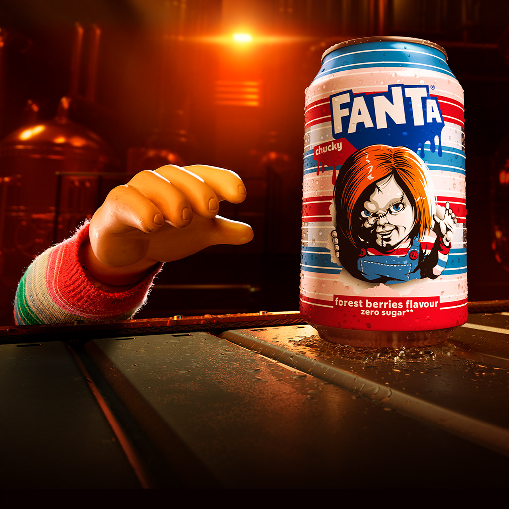 A can of Fanta Chucky