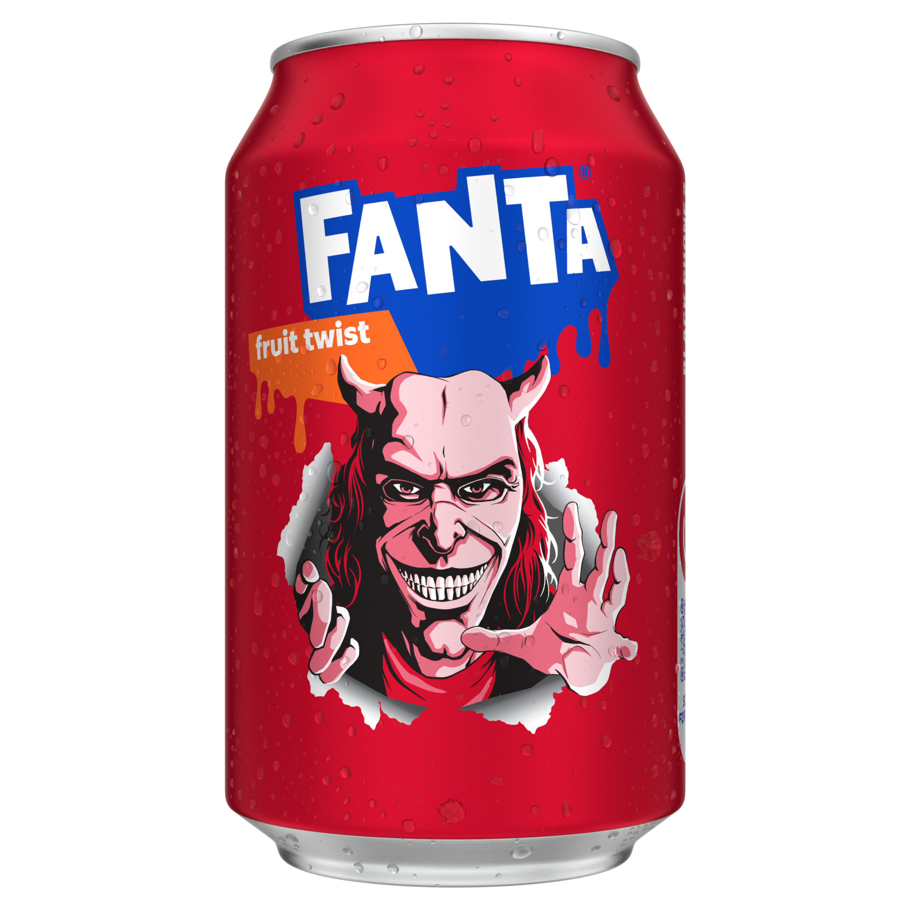 A can of Fanta Fruit Twist x The Grabber