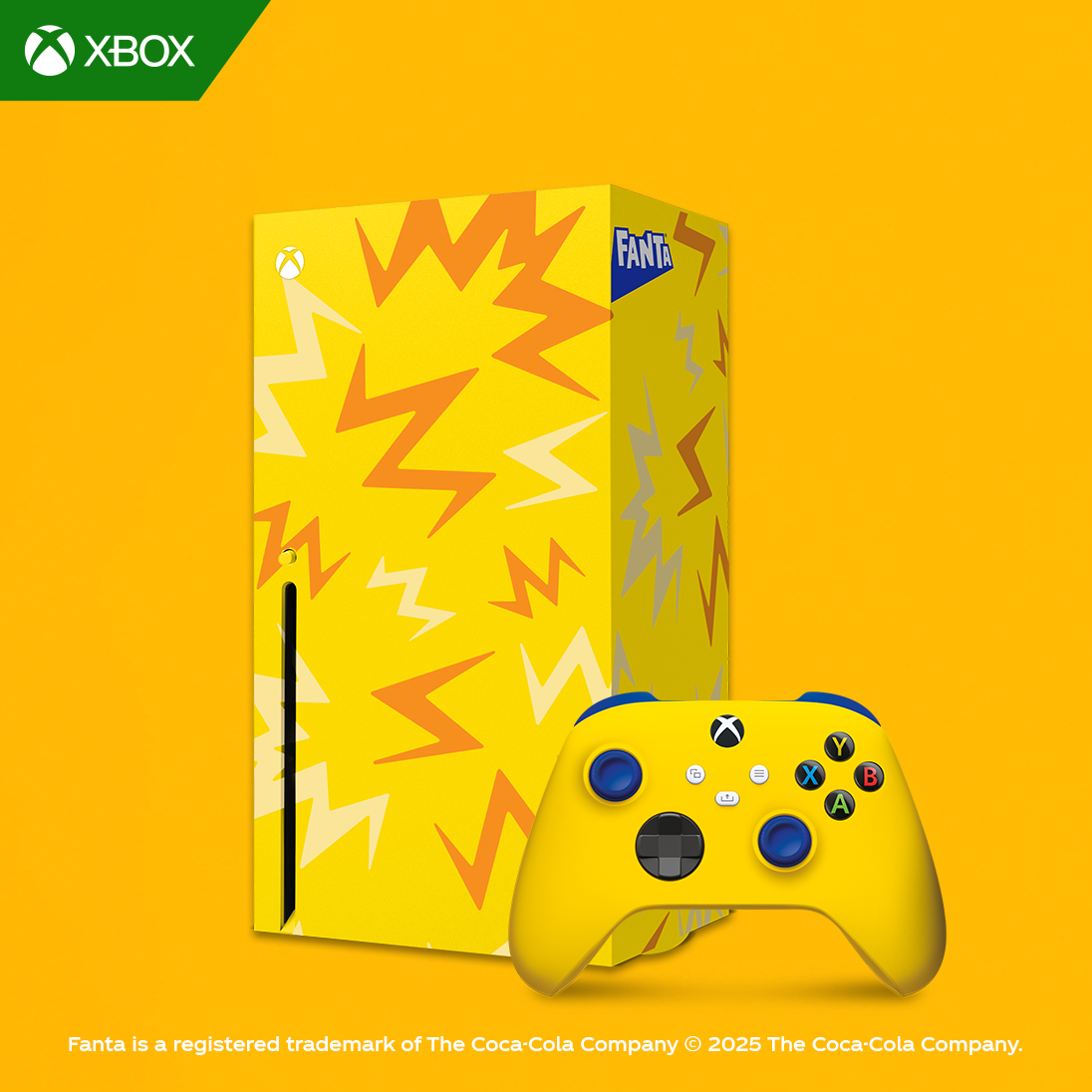 fanta xbox series x controller lemon