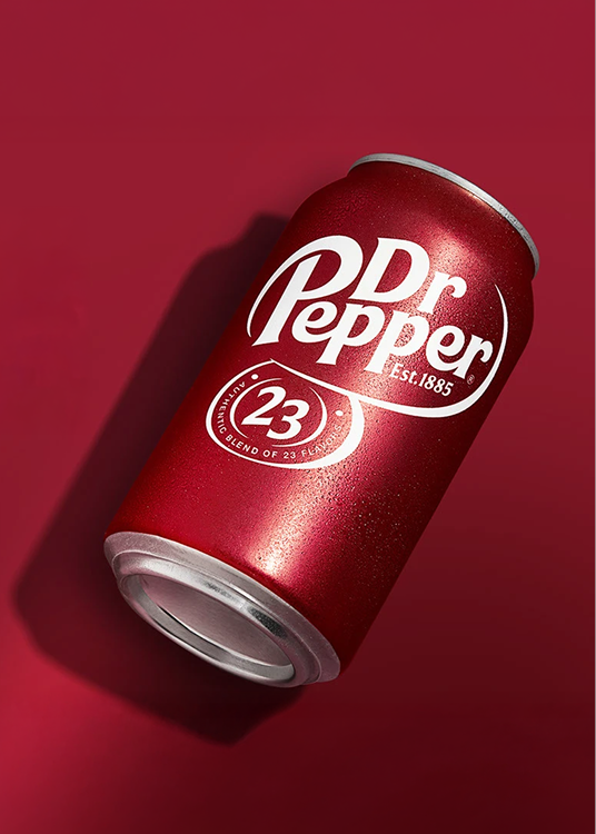 A can of Dr Pepper