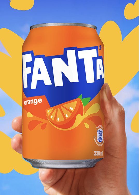A can of Fanta