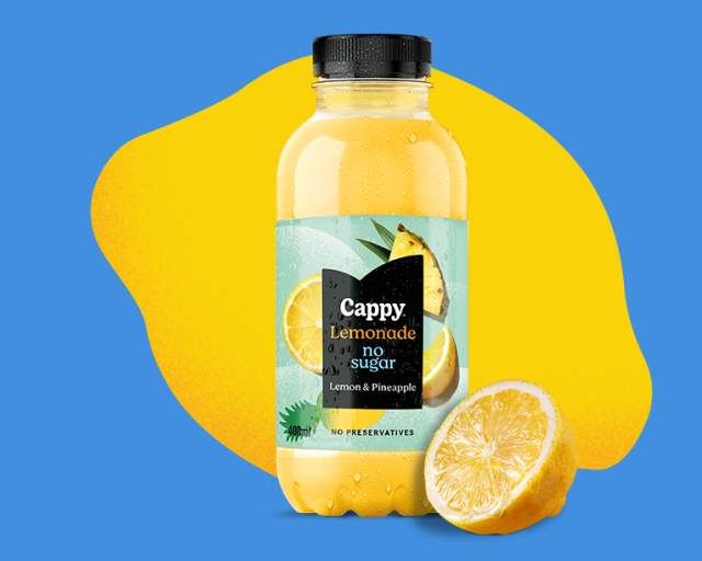 We see a smartphone with the Coca-Cola app open and the cover of Cappy's Citrus Kick effect.