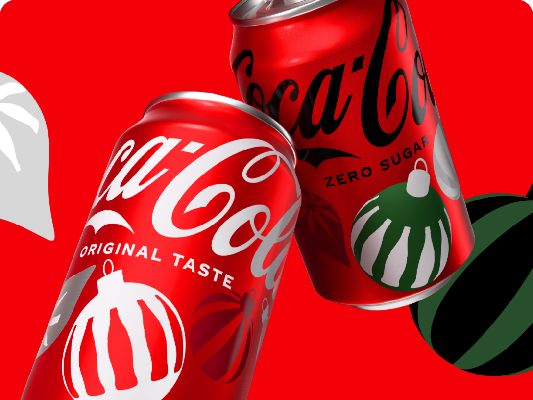 Két ünnepi Coca-Cola doboz