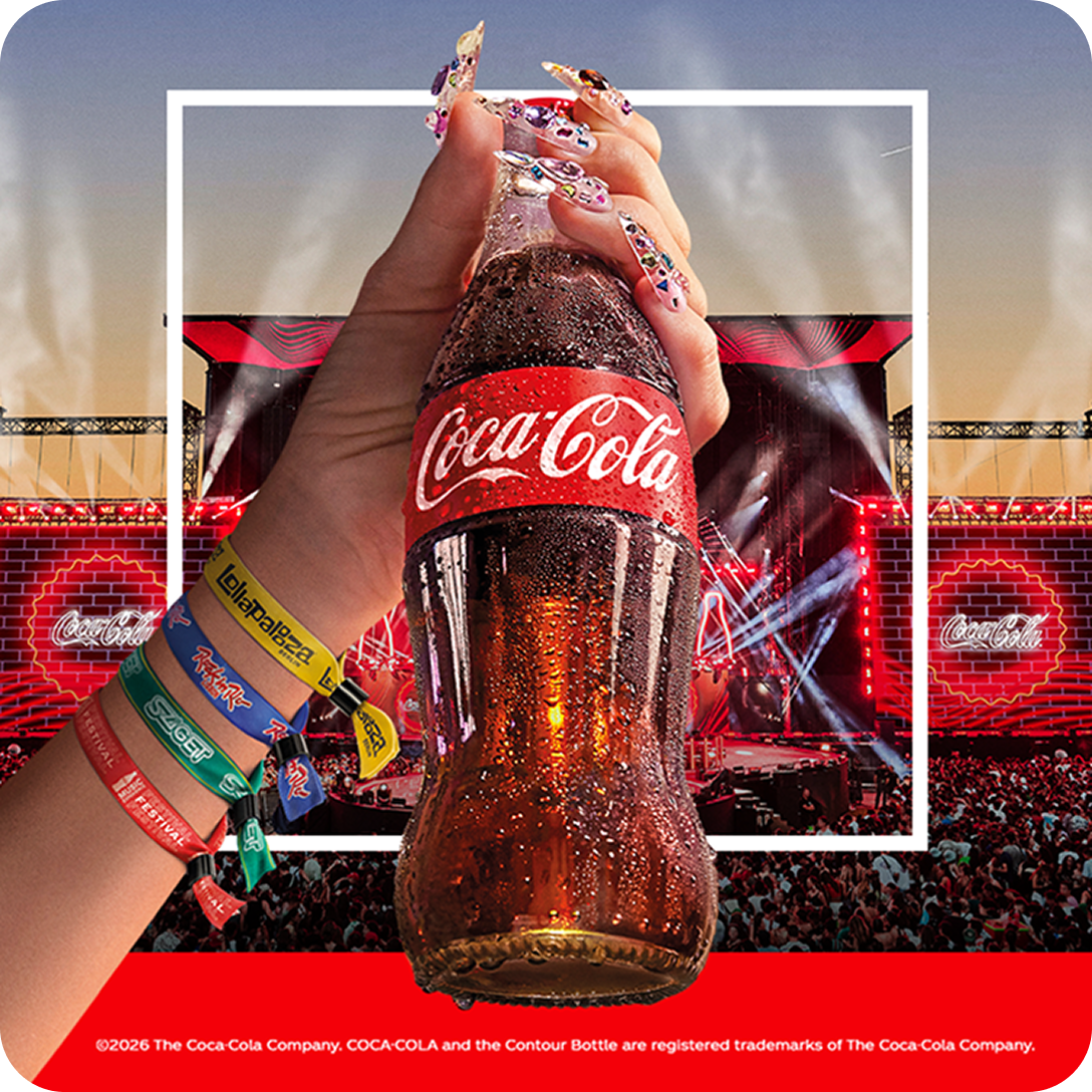 Coca Cola Bottle at a festival