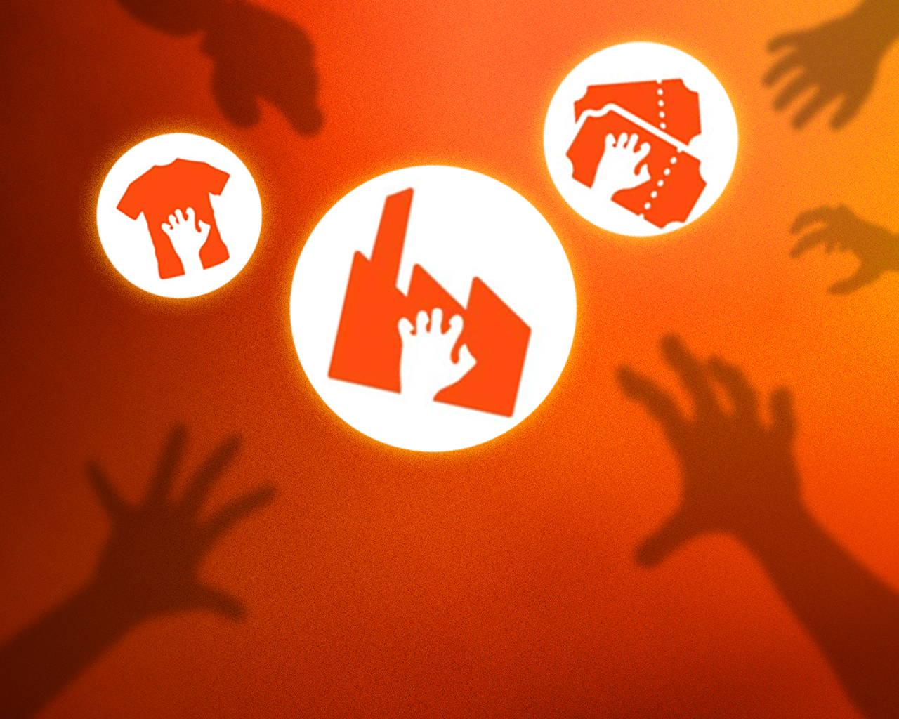 Fanta Halloween grabbing prizes