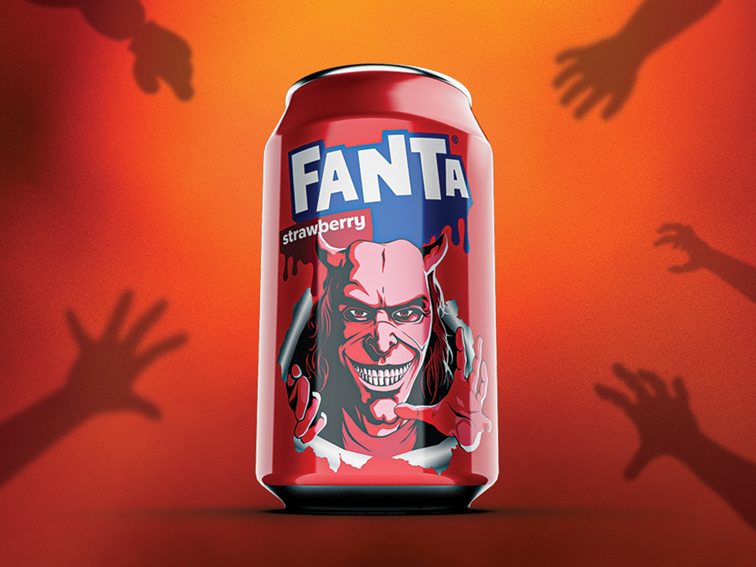 can of Strawberry x The Grabber Fanta