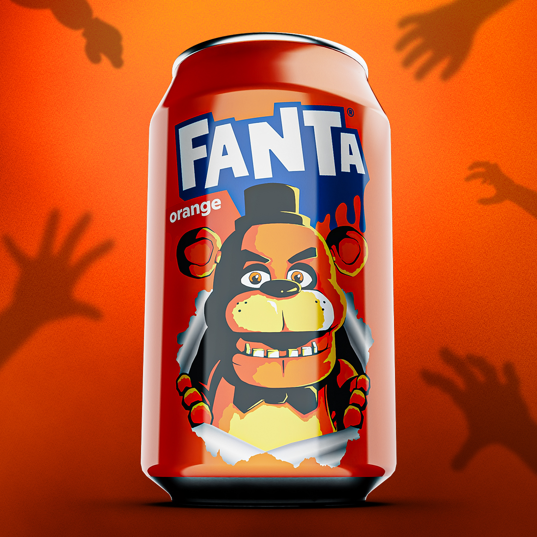 Fanta orange can with Freddy Fazbear image featured 