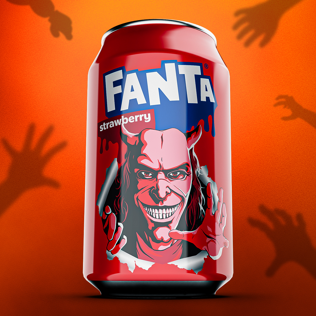 Fanta Strawberry can with The Grabber image featured 