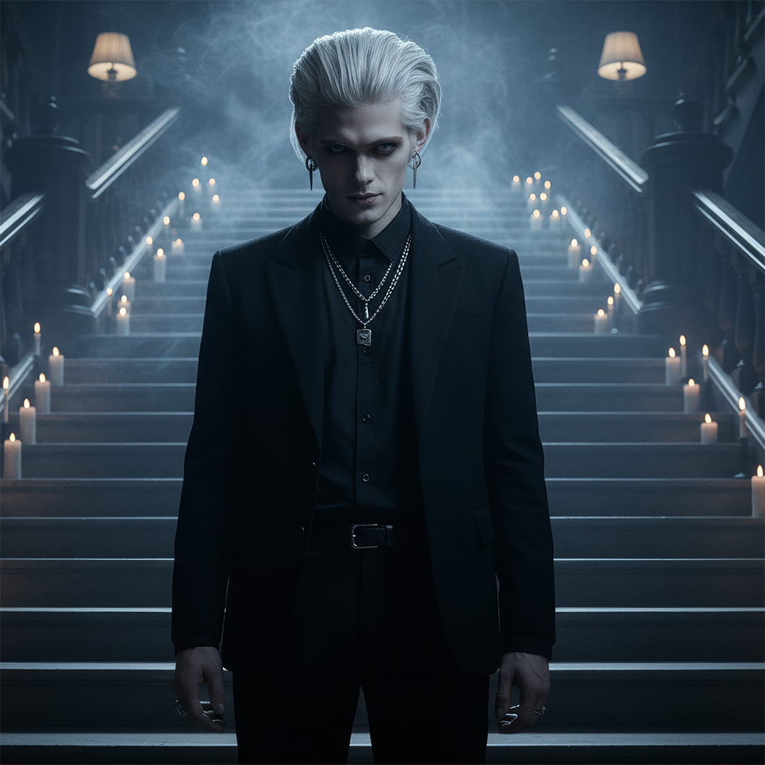 Prince of Vampires character shown in a dark, stylish Halloween scene.