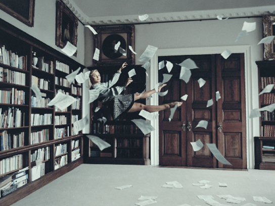 FALLING IN LIBRARY