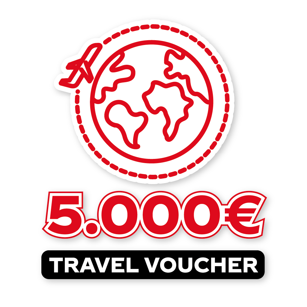Travel voucher 5.000 euro