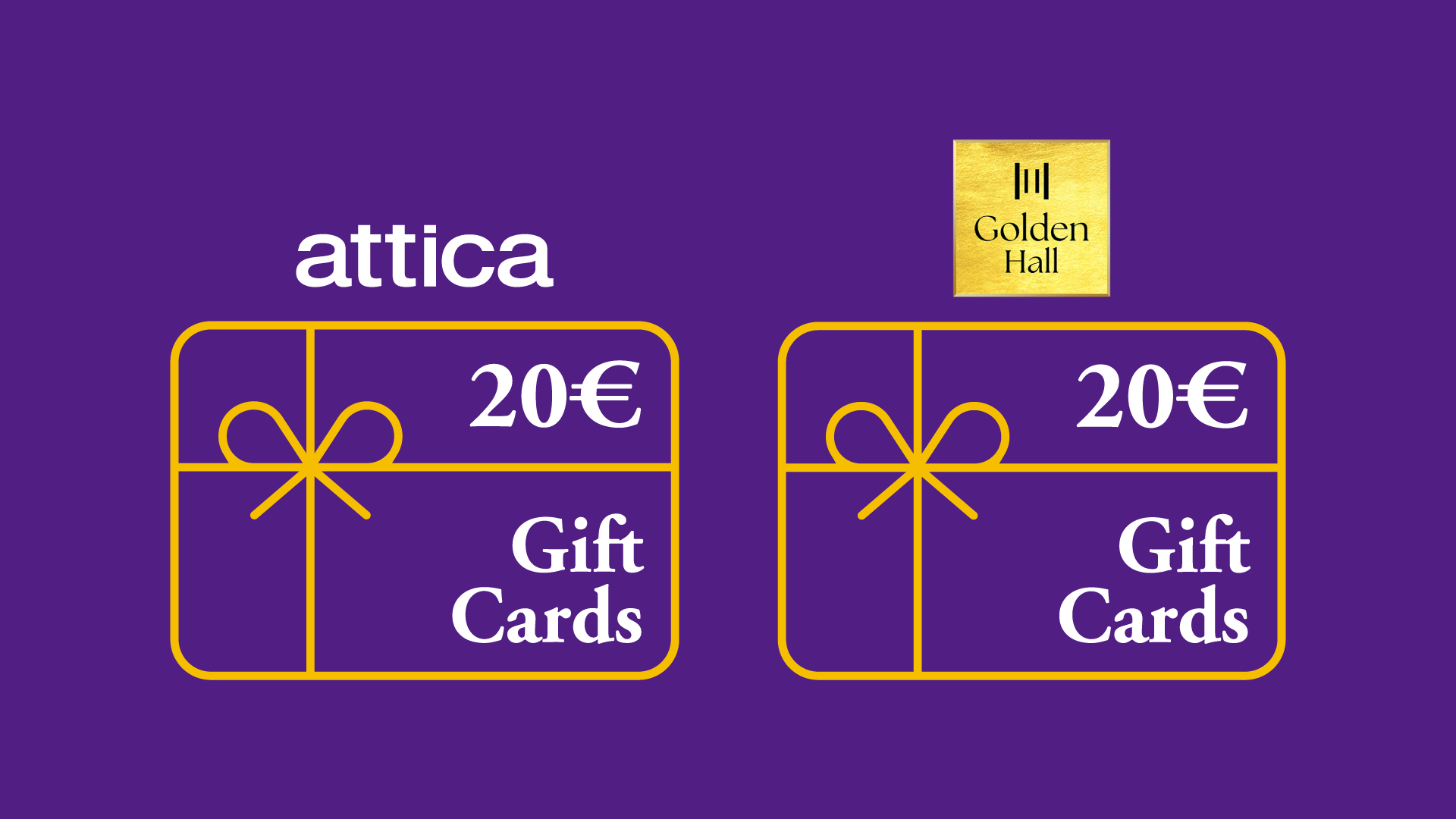 Attica Giftcard 20€ & Golden Hall Giftcard 20€