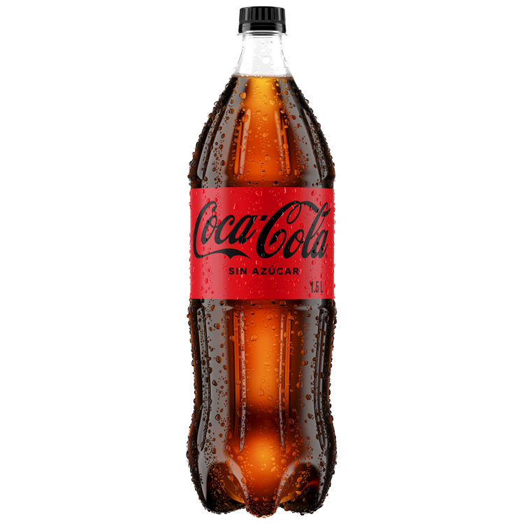 Botella de Coca-Cola Sin Azúcar 1,5L