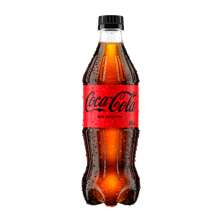 Botella de Coca-Cola Sin Azúcar 600mL