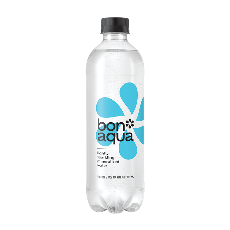 Bonaqua Lightly Sparkling Mineralized Water bottle